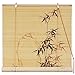 Oriental Furniture Black Bamboo Design Blinds (36 in. x 72 in.)