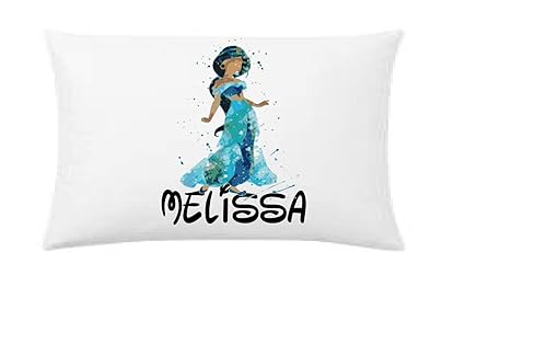 Amazon Com Watercolor Princess Jasmine Pillowcase Personalized