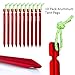 Geertop 10 Pack Aluminum Tent Stakes with Rope + 4 Pack 4mm Tent Guy Lines Reflective with Cord Adjuster Ultralight Sturdy Camping Stakes & Tent Tarp Rope for Hiking Hunting Outdoor Activity - Red