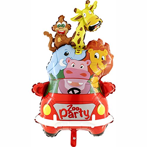 Toyland® 94cm (37") Zoo Party Animal Supershape Foil Balloon - Childrens Birthday Party Balloon