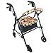 Crutcheze Designed in USA Rollator Walker Seat and Backrest Covers | Designer Fashion Accessories - Walkers for Seniors with Seat Gift Cover(Designer Floral)