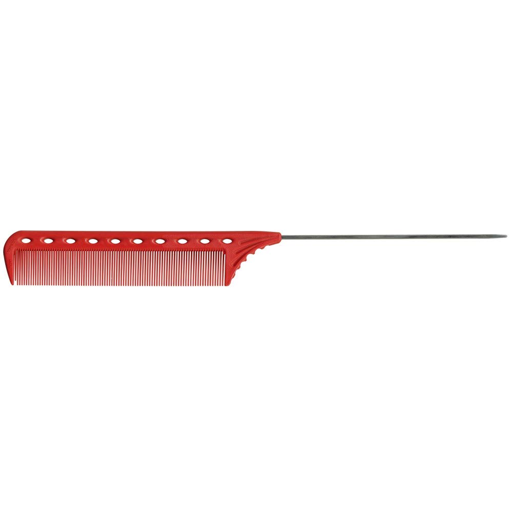 Y.S. Park YS-112 Fine Tooth Pin Tail Comb, Red, 0.09 kg