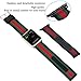 For Apple Watch Band 42mm Nylon and Genuine Leather Sports Replacement Strap Wrist Band with Classic Square Stainless Steel Buckle for Apple Watch iWatch Series 3 Series 2 Series 1