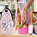 Unicorn Lunch Box for Girls Insulated W/ Free Unicorn Headband | Insulated Neoprene Reusable Pink Lunch Bags W/ Zipper (Pink)
