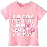 Girls Valentines Day Shirt Toddler Boys Valentine's Shirts for Kids, 2-6T, Short-Sleeve,Love Graphic