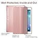 ESR iPad 9.7 2018/2017 Case, Soft TPU Bumper Edge Corner Protection Smart Case Cover Auto Wake Sleep Function Compatible for iPad 9.7 inch 5th/6th Gen, Rose Gold