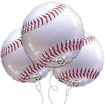 Baseball balloons from Baseball Party Printables via Mandy's Party Printables