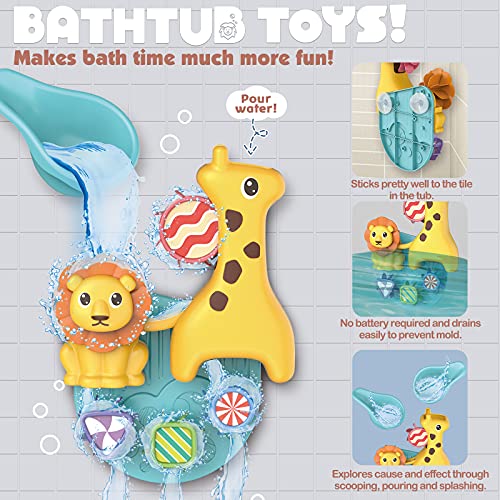 Baby Bath Toys for Toddlers 1 2 3 Year Old, Interactive Sensory Toys