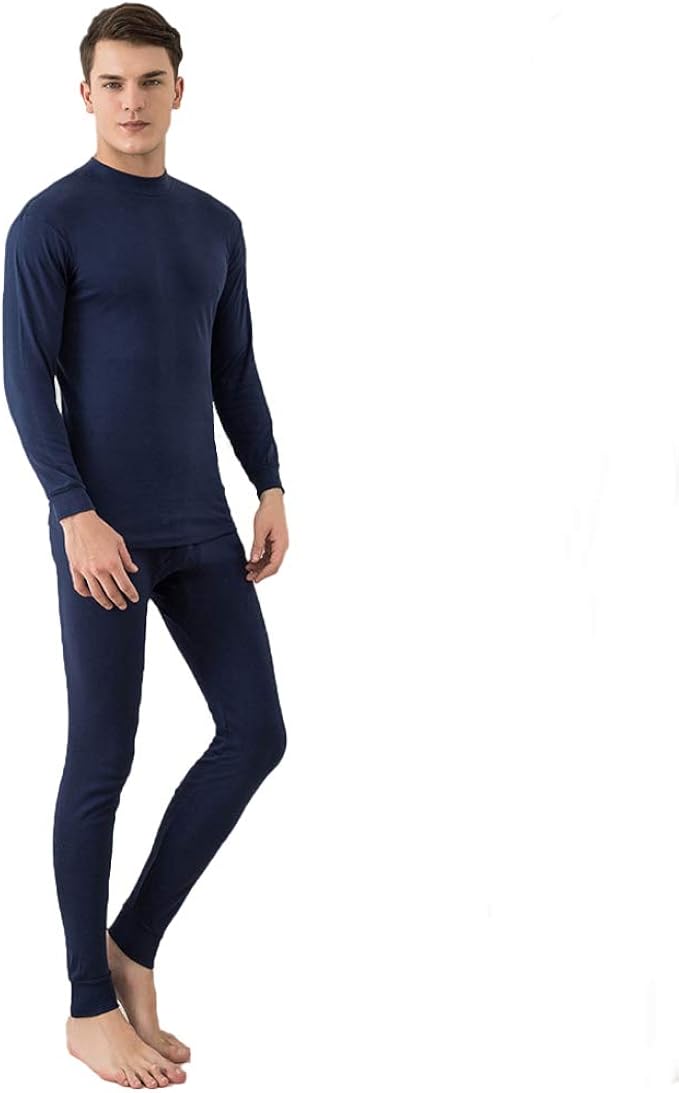 Amazon Hrui 保温インナー メンズ 冬は長袖パジャマをブラシインナー 長袖 Tシャツコットン 吸湿発熱 保温 防寒肌着 上下セット インナーシャツ 通販