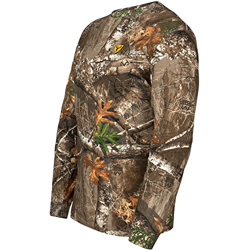 Scent Blocker Men's Long Sleeve Cotton T-Shirt (Realtree Edge, X-Large) - Thumbnail 2
