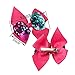 XIMA 12pcs 4.5inch Reversible Sequin Bows With Clips Grosgrain Ribbon Hair Bows Hairpin For Girls Hair Accessories (12pcs-Bows with clips)