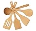 AKcook 5-Piece Cooking Tools Set, Wood Kitchen Utensils, Turner Spatula Ladle