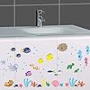Bande Dessinée sous-Marine Mer Poisson Stickers Muraux pour Enfants Chambres Salle De Bains Home Decor Animaux PVC…