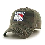 NHL New York Rangers Harlan Franchise Fitted Hat, Large, Sandalwood