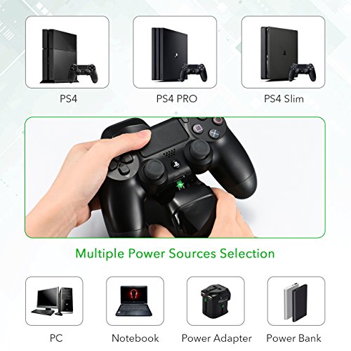 4 Controller+Indicator+Overcharging+Protection+Playstation+4