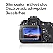 Foto&Tech Premium Quality Tempered Precision Optical Glass Screen Protector Compatible with Canon 80D/70D/T5i LCD with Scratch Proof 9H Hardness,HD,Ultra Clear,100% TOUCHSCREEN SENSITIVITY,Slim
