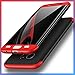 Galaxy S7 Edge Case, AICase 3 in 1 Ultra Thin and Slim Hard PC Case Anti-Scratches Premium Slim 360 Degree Full Body Protective Cover for Samsung Galaxy S7 Edge (Red+Black)