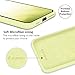 SURPHY iPhone Xs Max Silicone Case, Slim Liquid Silicone Protective Phone Case Cover (Full Body Thin Case with Microfiber Lining) Compatible with Apple iPhone Xs Max 6.5, Light Yellow