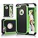 iPhone 7 Plus Case, ShuYo [Football Pattern Series] [Black/Green] Premium Shock Absorption Silicone Bumper Case Cover for Apple iPhone 7 Plus 5.5