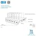Naztech Power Hub 7-Port USB Charge/ Docking Station, Individually Charge 7 Devices Simultaneously With Smart Charging Technology, Powerful 70W/14A O/P