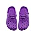 Sara Z Womens Rubber Foam Slingback Clogs with Ventilated Upper Size 7-8 Purple