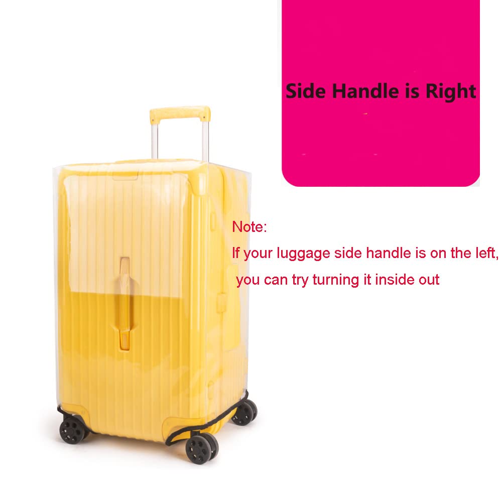 Klmsscxy Luggage Cover Suitcase Cover Protector Luggage Protector Suitcase Cover Clear Trunk Luggage Covers for Suitcase (Transparent, 32inch)