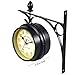 WINOMO European Antique Style Double Side Wall Clock Creative Classic Clocks