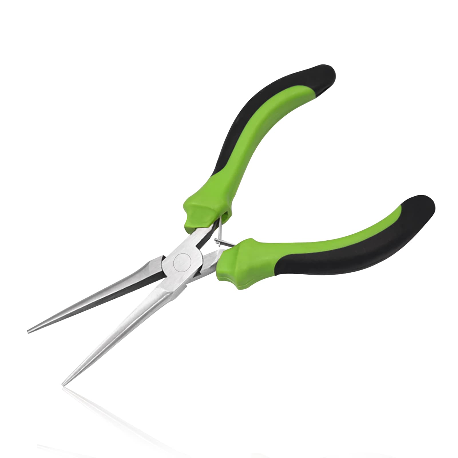 LEONTOOL Small Needle Nose Pliers for Jewelry Making 5 Inch Precision Pliers Smooth Jaw for Bending Wire and Small Object Gripping