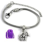 Dave The Bunny Donkey Bracelet | Stainless Steel Snake Chain Bracelet