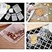 LiyuanQ Christmas Self Adhesive Candy Bag 200 PCS Cellophane Cookie Bags Self-adhesive Sealing Cellophane Bags White Polka Dot Clear Bags OPP Plastic Party Bag for Bakery, Candy (5.5 x 5.5 inches)