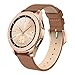 SWEES Genuine Leather Band Compatible for Galaxy Watch 42mm & Gear S2 Classic & Gear Sport, 20mm Learther Bands with Quick Release for Galaxy Watch Active 2 Smart Watch 2019 Women Men, Cinnamon Brown