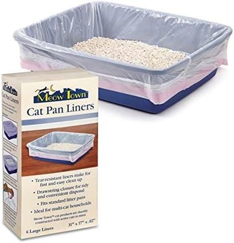 Meow Town MT Cat Pan Liners Large 6Pk