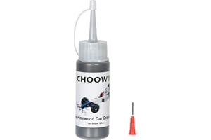 Choowin Pinewood Car Graphite Powder Graphite Lubricant with Metal Pointed Tip, Graphite Lubricating Powder for Pine Derby Car Wheels Axle, Graphite Lock Lubricant Door Hinge Lubricant, 0.5 oz / 60 ml