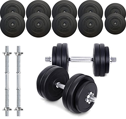 [- TNP Accessories® Dumbbell Weights Set 15KG / 20KG / 30KG / 40KG / 50KG Dumbbells Bar Set  -]
