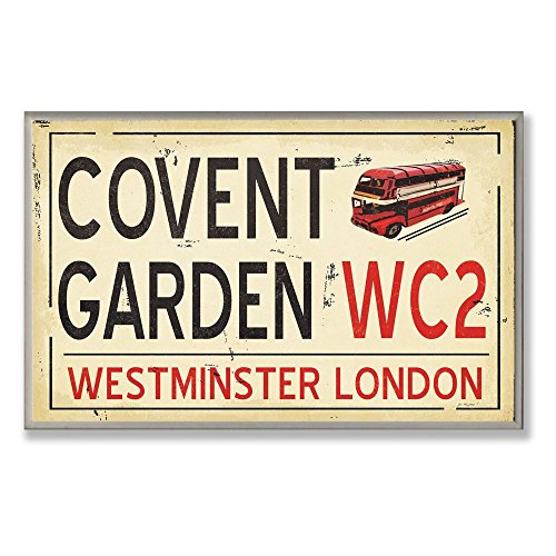 The Stupell Home Decor Collection Covent Garden WC2 London Underground Rectangle Wall Plaque