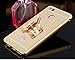 P9 Lite (2-IN-1) Case, ZHFLY Luxury Electroplate Mirror Acrylic PC Back Cover Case and Metal Bumper Frame for Huawei P9 Lite, Gold Mirror