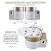DANDELION Travel Adapter Outlet Adapter Traveler Accessory Universal Wall Charger 2 USB Ports (UK, USA, AU, Europe, Asia) International Power Plug Adaptor for Multiple Socket Type C, A, I, G (Gold)