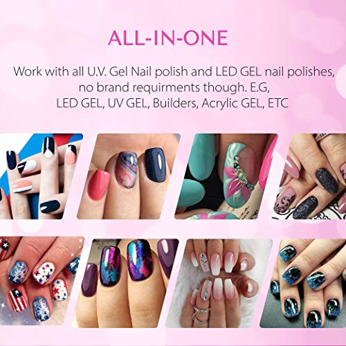 image for UV LED Nail Lamp, SUNUV UV LED Nail Polish Dryer Gel Machine for Manic
