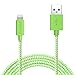 iPhone 6 Charger, 6 Ft iPhone 6S Charger Lightning Cable, F-color Long Braided Lightning to USB Cord for iPhone 8 7 6S 6 Plus 5S 5S 5, iPhone SE 2016, iPad 4 Air 2 Mini 4, iPad Pro, iPod Touch 5 Green