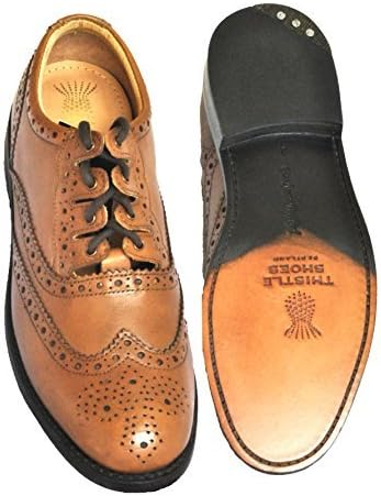 Thistle Shoes Ghillie Brogues Highland Wear (UK/8 US/9)