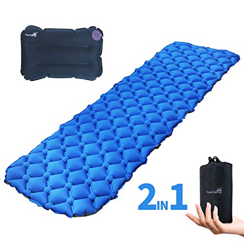 AceCamp Sleeping Pad,Ultralight Camping Sleeping Pad Inflatable Camp Pad with Travel Pillow for Backpacking and Hiking - Thumbnail 6