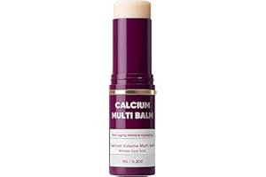 HOUYAN Cemenrete Calcium Multi Balm, Calcium Volume Multi Balm, vitaliq anti Wrinkle calcium balm, Korean Collagen Moisturing Stick, Anti-aging, Hydrating, Almond & Vitamin E for Lip Balm Eye Cream Neck