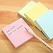Masstimo Sticky Notes, Easy Post 12 Pads/Pack, 100 Sheets/Pad, 3 inch X 3 inch, Squares 4 Colors Child Fresh