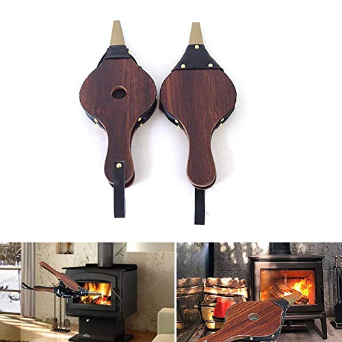 VODA Mini Sized Fireplace Wood Bellows Air Blower for Indoor and Outdoor Camping Cooking BBQ - Thumbnail 5