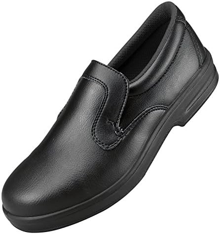 Comfort Grip Washable Slip On Safety Shoe - Size UK 2 to UK 13 - Black - 47