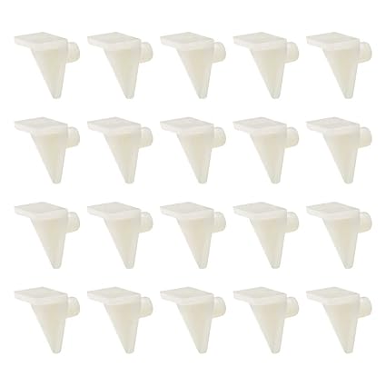 Sourcing Map Plastic Shelf Support Pegs 5mm Cabinet Shelf Clips