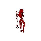 Sexy Devil Girl Silhouette Vinyl Decal Notebook Car