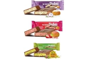 GENERIC Dubai Chocolate Gift Box – Coconat, Strawberry & Pistachio – 3 Belgian Bars (30g Each) – Crispy Creamy Flavors Inspired by Luxury Dubai Desserts – Holiday Edition for Christmas & New Year – Variety Pack – Net Wt. 3.17 oz (90g) – Halal