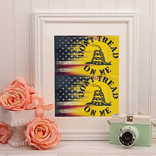 BleuMoo 1Pc Dont Tread On Me Gadsden USA American Flag Car Decal Sticker - Thumbnail 3