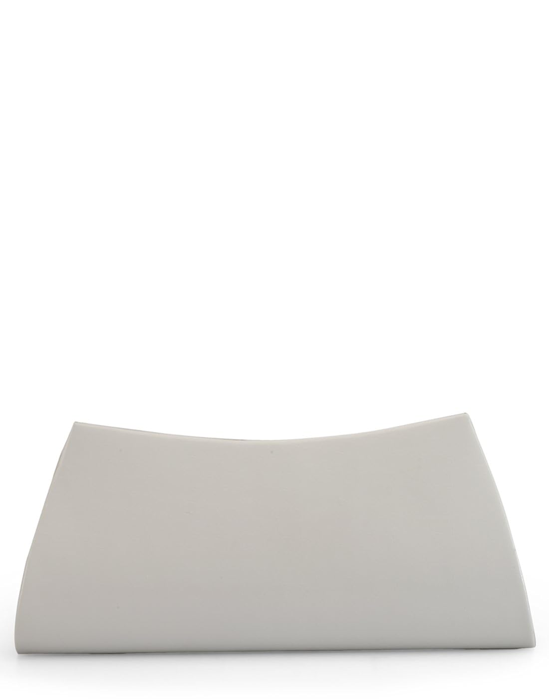 oleva women's croco leather white clutch bag